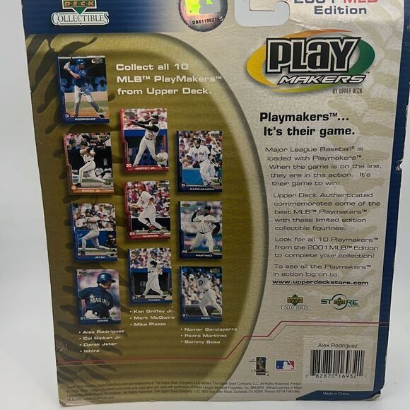 2001 Upper Deck Play Makers Bobblehead Alex Rodriguez - Picture 3 of 3
